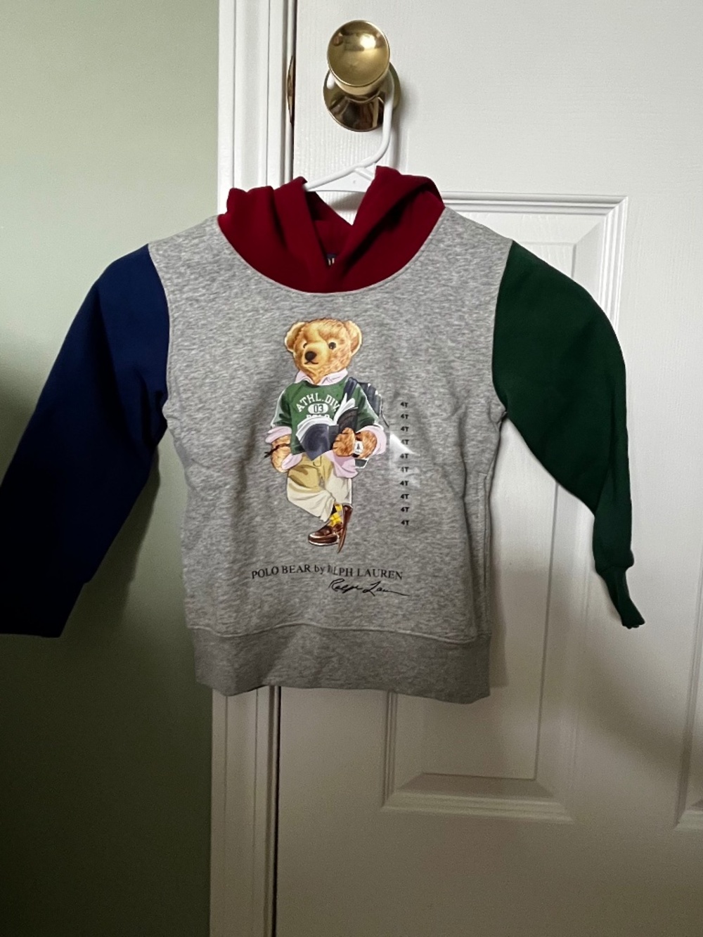 Boys 4t Polo Ralph Lauren Polo Bear Color Block Hoodie – Kids 4T – New with Tags